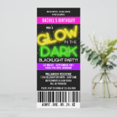 Gloed in de Donkere Birthday Party Kaart (Staand voorkant)