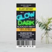 Gloed in de Donkere Birthday Party Kaart (Staand voorkant)