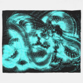 Gloed in de donkere Chinese Zodiac Dragon Fleece Deken (Voorkant (Horizontaal))
