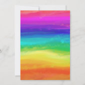 Gloed in de donkere eenhoorn verjaardag regenboog kaart (Achterkant)