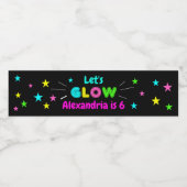 Gloed in de Donkere Partij Waterflesetiket Waterfles Etiket (Enkel label)