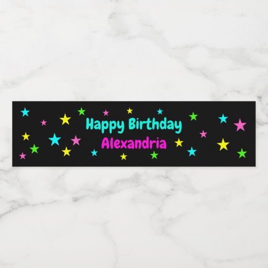 Gloed in de Donkere Partij Waterflesetiket Waterfles Etiket (Enkel label)