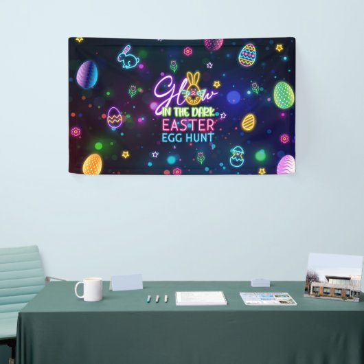 Gloed in de donkere roosterboer spandoek (Beurs)