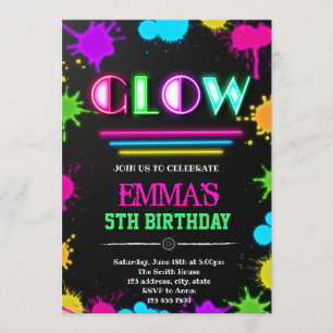 Gloed in de donkere uitnodiging