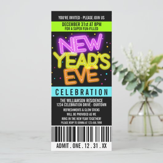 Gloed in de donkere uitvindingen van de Eve Party Kaart (Staand voorkant)