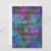 Gloed in de donkere verjaardag kaart (Achterkant)