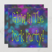 Gloed in de donkere verjaardag kaart (Voorkant / Achterkant)