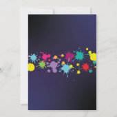 Gloed in de donkere verjaardag van de neonverf Sch Kaart (Achterkant)