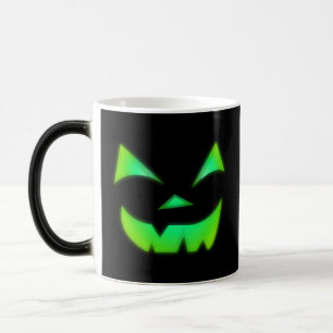 Gloed in de donkergroene Jack O Lantern pompoen Magische Mok