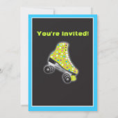 Gloed in de uitnodigingen van de donkere rol Skati (Achterkant)