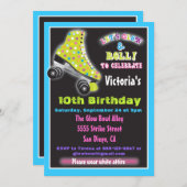 Gloed in de uitnodigingen van de donkere rol Skati (Voorkant / Achterkant)