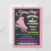 Gloed in de uitnodigingen van de donkere rol Skati (Voorkant)