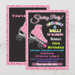 Gloed in de uitnodigingen van de donkere rol Skati