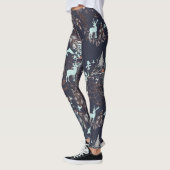 Gloed in donker natuur boho tribaal patroon leggings (Links)
