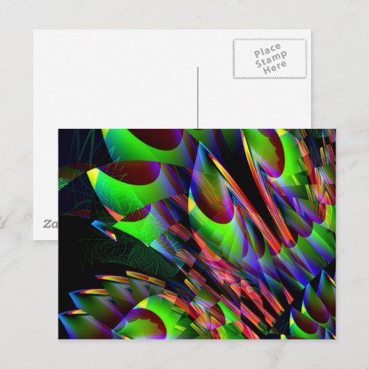 Gloed in het donker Abstract.JPG Briefkaart (Voorkant / Achterkant)