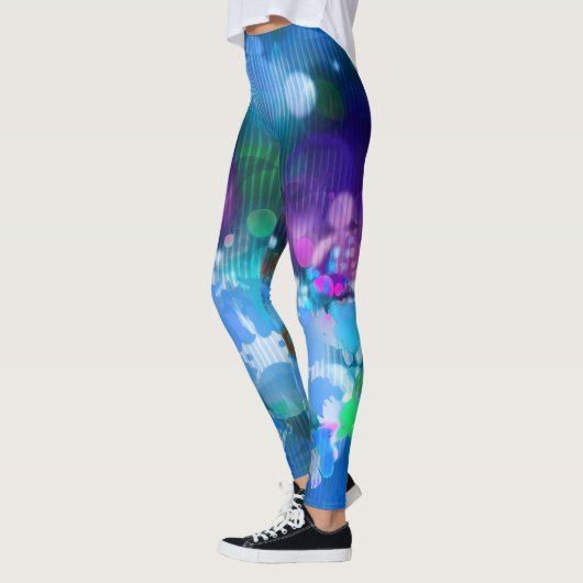 Gloed in het donker Abstract Leggings (Links)