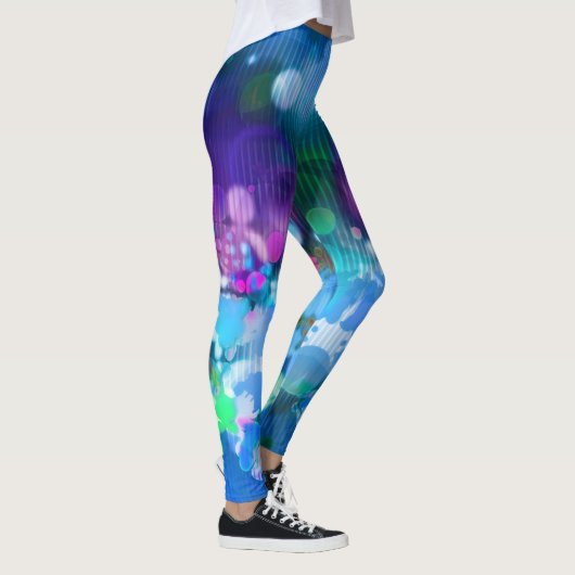 Gloed in het donker Abstract Leggings (Rechts)