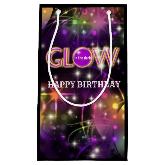 Gloed in het donker kinder feest voor volwassenen klein cadeauzakje (Voorkant)