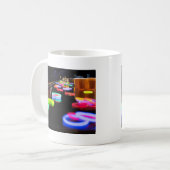 Gloed in het donker koffiemok (Voorkant links)