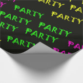 Gloed in het donkere looppapier of banner cadeaupapier (Hoek)