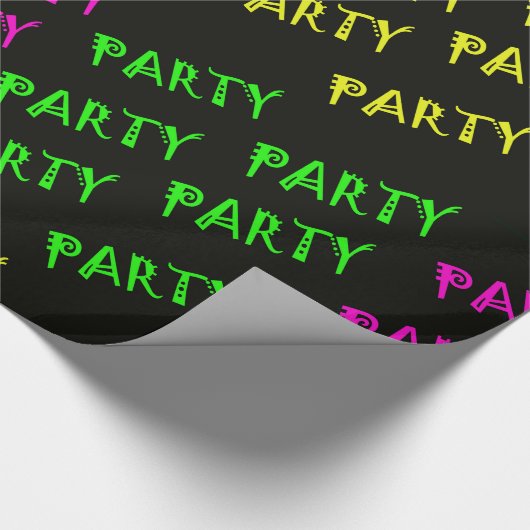 Gloed in het donkere looppapier of banner cadeaupapier (Hoek)