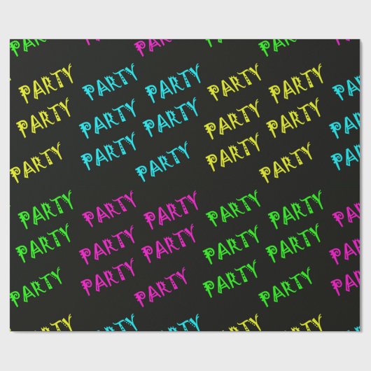 Gloed in het donkere looppapier of banner cadeaupapier (Vlak)