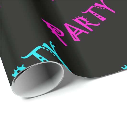 Gloed in het donkere looppapier of banner cadeaupapier (Rol Hoek)