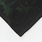 Gloed in het donkere patroon fleece deken (Hoek)