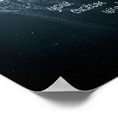 Gloed kwal met Gepersonaliseerd tekst Poster (Hoek)