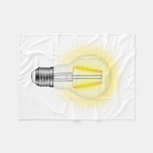 Gloed Lamp Fleece Deken (Voorkant (Horizontaal))