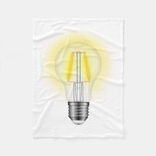 Gloed Lamp Fleece Deken (Voorkant)