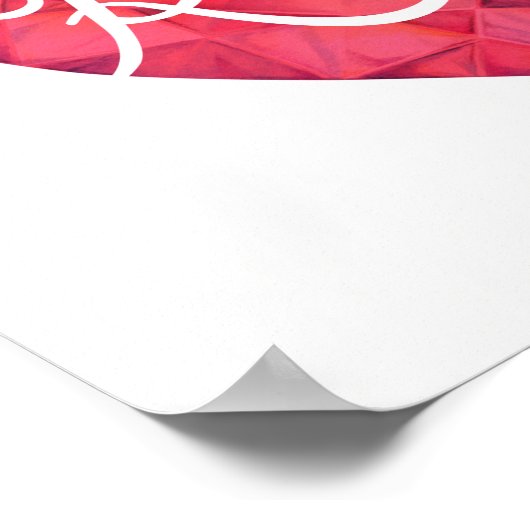 Gloed met passie als een poster van de Ruby-kunst (Hoek)