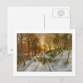 Gloed met tint van avonduren briefkaart (Voorkant / Achterkant)