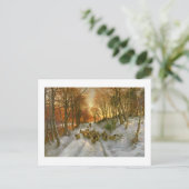 Gloed met tint van avonduren briefkaart (Staand voorkant)