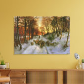 Gloed met tint van avonduren canvas afdruk (Insitu (Woonkamer))