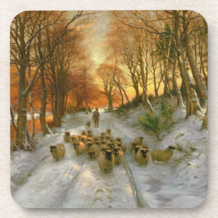 Gloed met tint van avonduren drankjes onderzetter