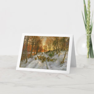 Gloed met tint van avonduren kaart