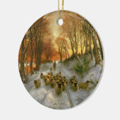 Gloed met tint van avonduren keramisch ornament (Links)