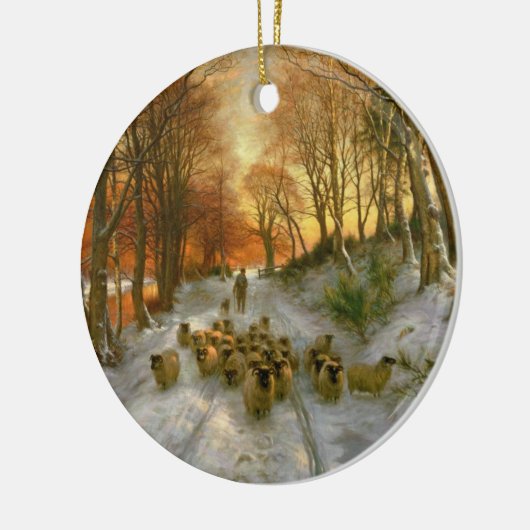 Gloed met tint van avonduren keramisch ornament (Links)