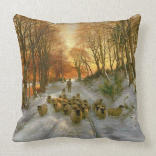 Gloed met tint van avonduren kussen