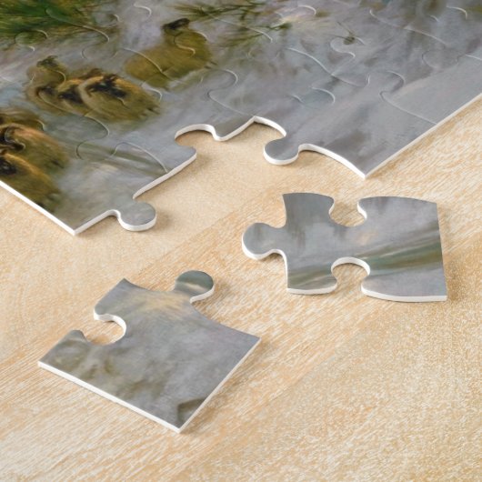 Gloed met tint van avonduren legpuzzel (Zijkant)