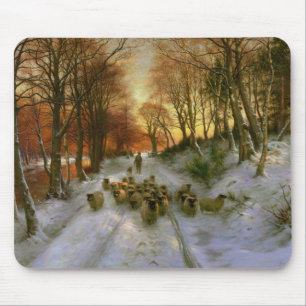 Gloed met tint van avonduren muismat