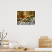 Gloed met tint van avonduren poster (Keuken)