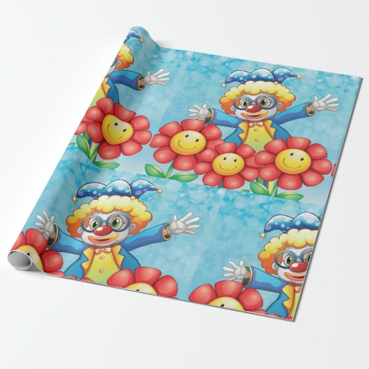 Gloed met vloerkleppapier cadeaupapier (Uitgerold)