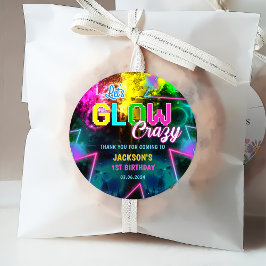 Gloed Neon Lights Bedankt Verjaardagsfeest Bedankjes Labels