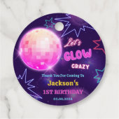 Gloed Neon Lights Bedankt Verjaardagsfeest Bedankjes Labels (Achterkant)