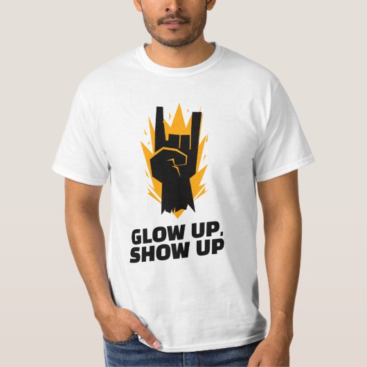 Gloed op, Show omhoog T-shirt (Voorkant)