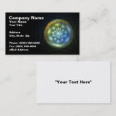 Gloed Orb op zwarte achtergrond Visitekaartje (Voorkant / Achterkant)