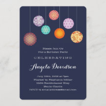 Gloed Paper Lantern Birthday Midnight Blue