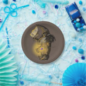 gloed papieren bordje (Feest)